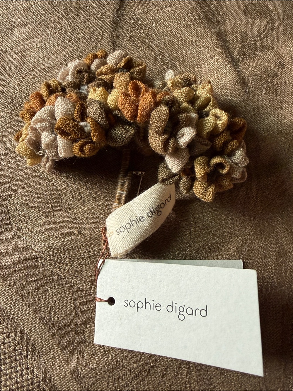French hand made floral pin from Sophie Digard